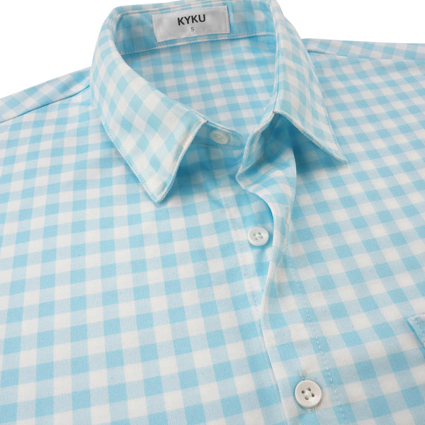 
Men's Summer Fashion Casual Micro Print Long Sleeve Business Polo Shirt
                