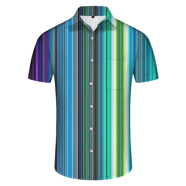
Design beach shirt trendy floral button-down beach vacation Hawaiian print shirt men's short sleeve shirt tops
                