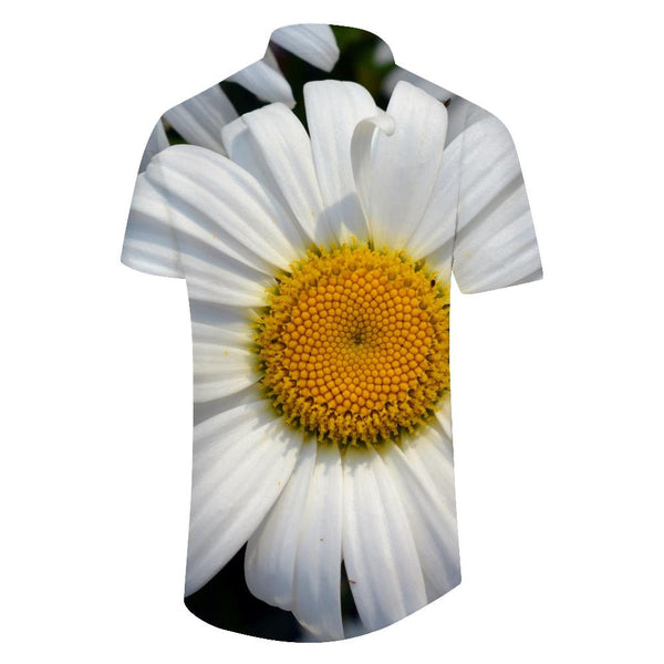 
Daisy Flowers Mens Casual Button Down Shirt Short Sleeve Vintage Shirt Print Summer Shirt Tropical
                