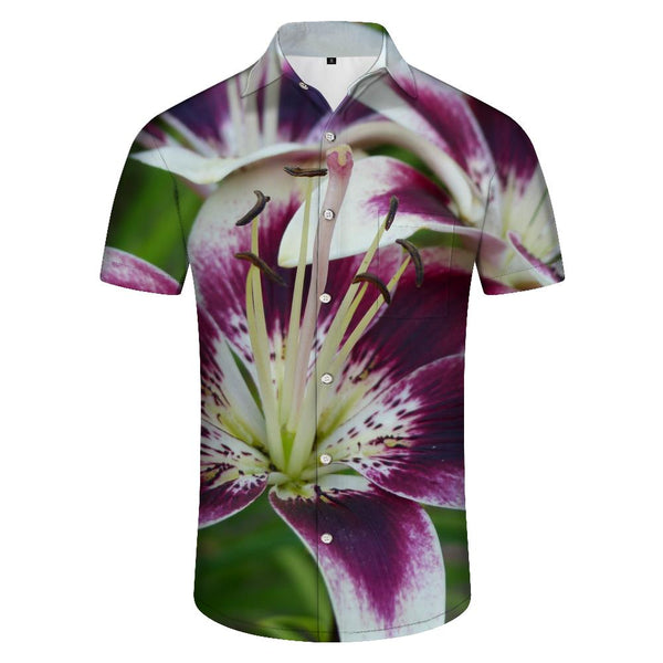 
Outdoor soft modern men's casual daily travel shirt short sleeve fashion trend Hawaii four seasons tropical short sleeve shirt
                