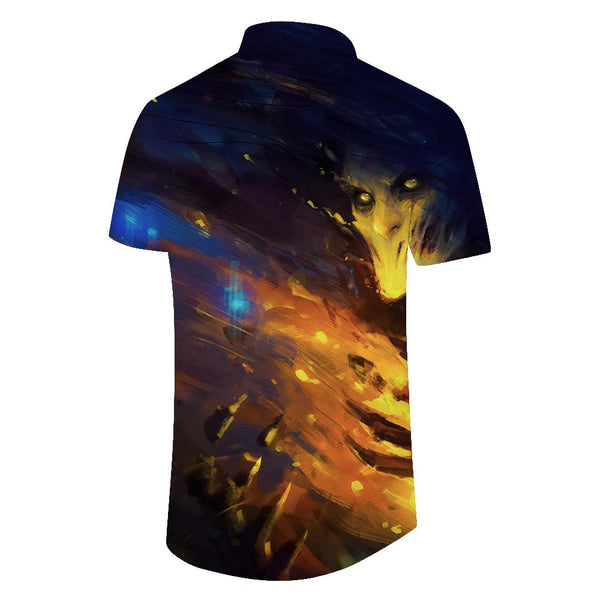 
Art Abstract Retro Style Casual Travel Men's Hawaiian Shirt Casual Button Short Sleeve Tropical Beach Vacation Party Fun Top
                