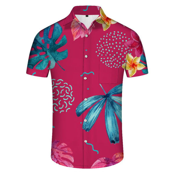 
Hawaiian Mens Shirt Fun Vacation Tropical Beach Shirt Short Sleeve Button Summer Wear
                