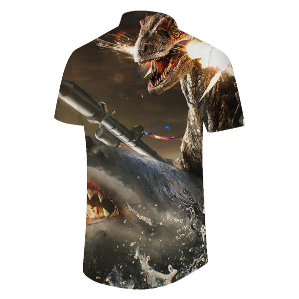 
Men's Beach Shirt Animal Animal Wars Men's Hawaiian Shirt Trendy Short Sleeve Summer Tops Casual Wear
                