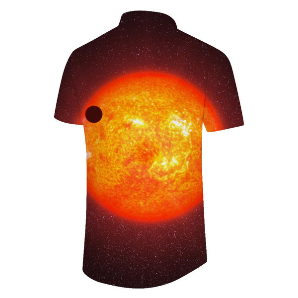 
Galaxy Solar System Men's Hawaiian Shirt Tropical Beach Style Shirt Fun Short Sleeve Button Shirt
                