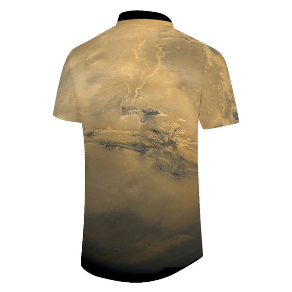 
Outer Space Saturn Fashion Comfortable Breathable Casual Men's Short Sleeve Button Shirt Tropical Four Seasons Leisure Summer Shirt Beach Short Sleeve
                