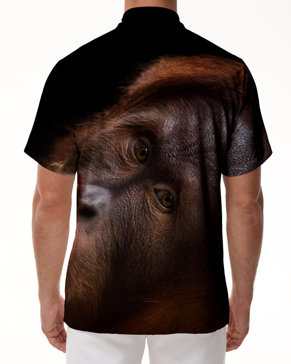 
Men's Shirt Short Sleeve Funny Monkey Print Short Sleeve Summer Street Fashion Short Sleeve Shirt Hawaiian
                