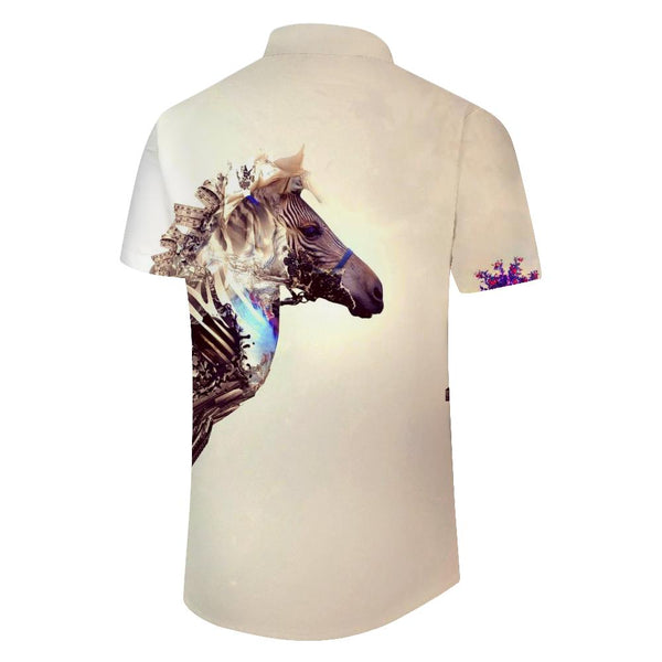 
Digital Printing Animal Horse Pattern Men's Shirt Short Sleeve Casual Loose Beach Hawaiian Shirt Shirt Men Fashion Tops
                