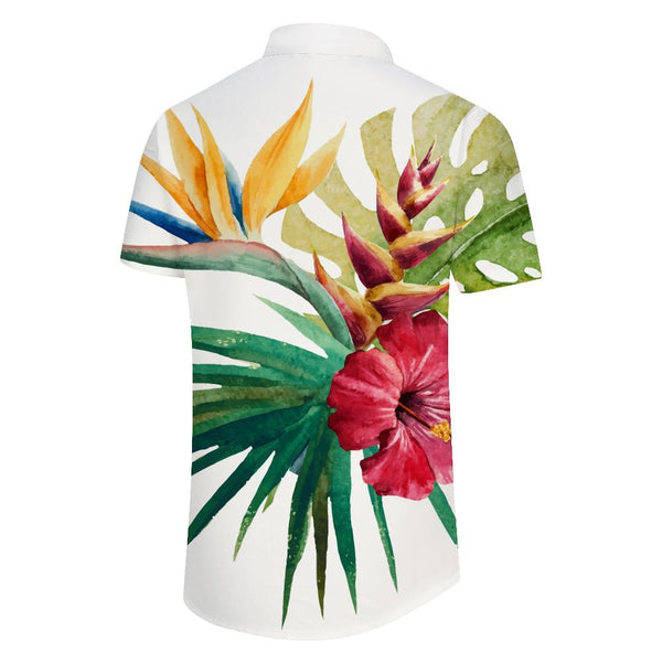 
Men's Beach Shirts Button-Down Short Sleeve Shirts Tropical Palm Tree Shirts Floral Print Collar Fashion Shirts
                