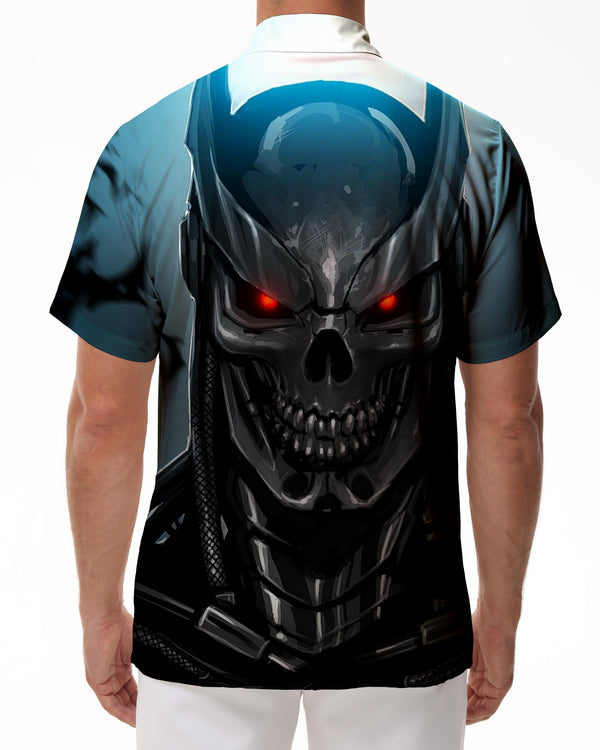 
Mech Skeleton Warrior 3D Digital Printing Hawaiian Shirt Men's Summer Short Sleeve Button Casual Beach Shirt Beach
                