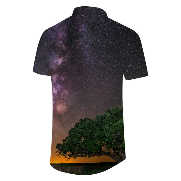 
China men's beach shirts men's summer fashion tops shirts seaside casual beach print shirts elegant breathable
                