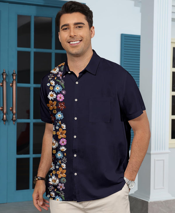 
Hawaiian Shit for Men Beach Summer Mens Buton Down Short Sleeve Shit Tropical Vacation Casual Clothes
                