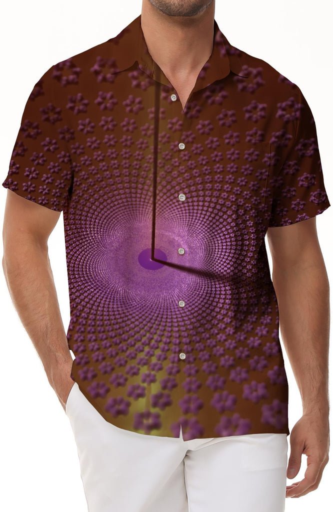 Brown pattern Hawaii beach seaside vacation travel men's 3D fashion print pattern