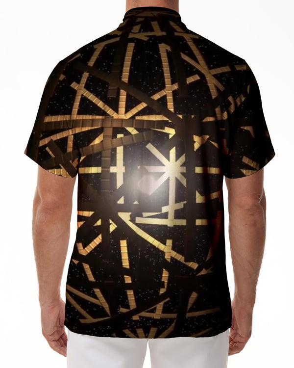 
Lapel Hawaiian Shirt Short Sleeve Fashion Digital Printing Men's Short Sleeve Shirt Summer Button Lapel Clothing
                