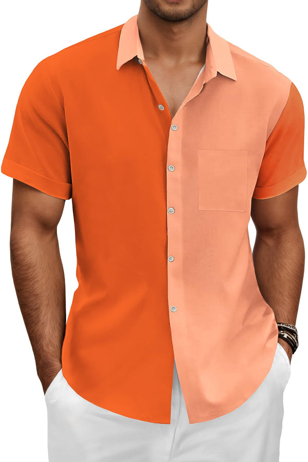 Hawaiian Shit for Men Beach Summer Mens Buton Down Short Sleeve Shit Tropical Vacation Casual Clothes