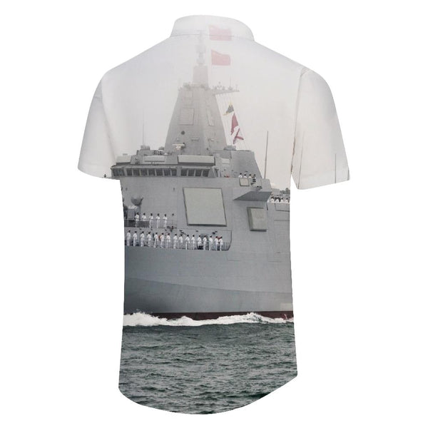 
White Aero Model Navy Mens Hawaiian Shirt Cool Short Sleeve Button Down Summer Beach Shirt Casual
                