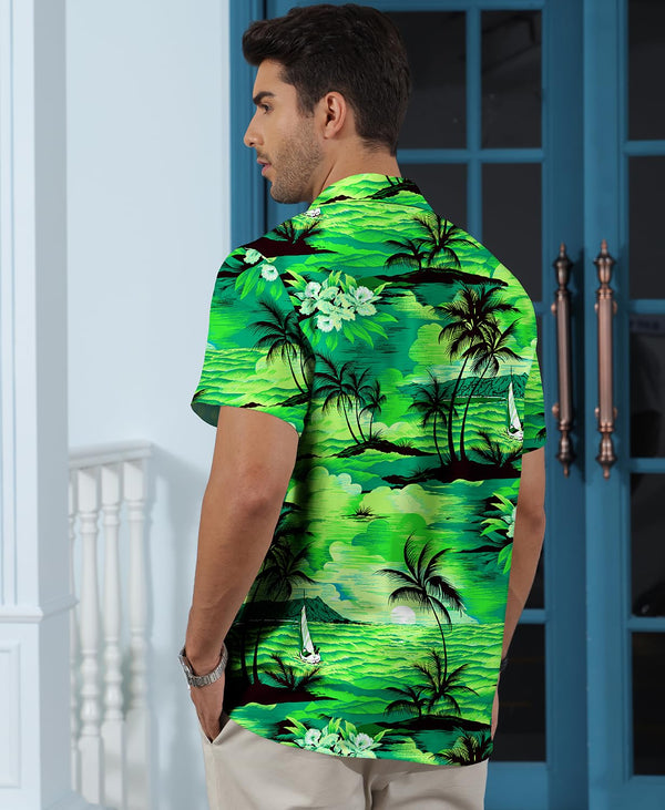
Hawaiian Shit for Men Beach Summer Mens Buton Down Short Sleeve Shit Tropical Vacation Casual Clothes
                
