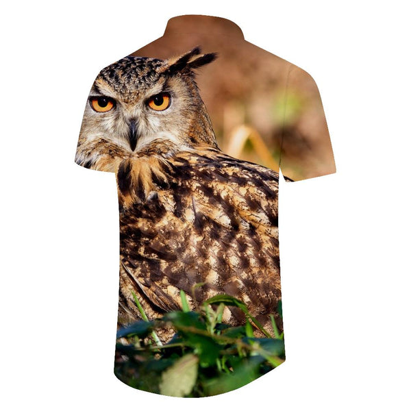 
Owl Meadow Short Sleeve Cuban Shirt Print Summer Shirt Men's Casual Button Shirt Suitable for Fashion Street Loose Fishing Daily Travel
                