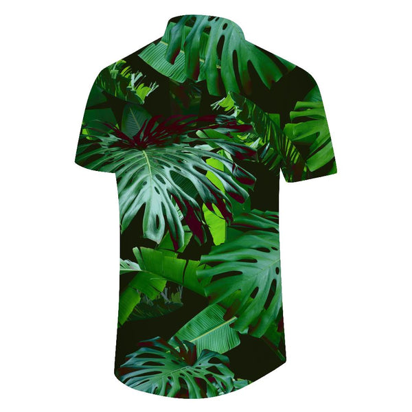 
Men's casual tropical floral print summer fashion trend Hawaiian style 3d digital print pattern short sleeve
                