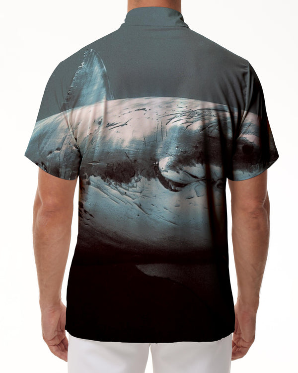 
Blue Shark Deep Sea 3D Digital Printing Men's Short Sleeve Button Shirt Hawaiian Casual Holiday Party
                