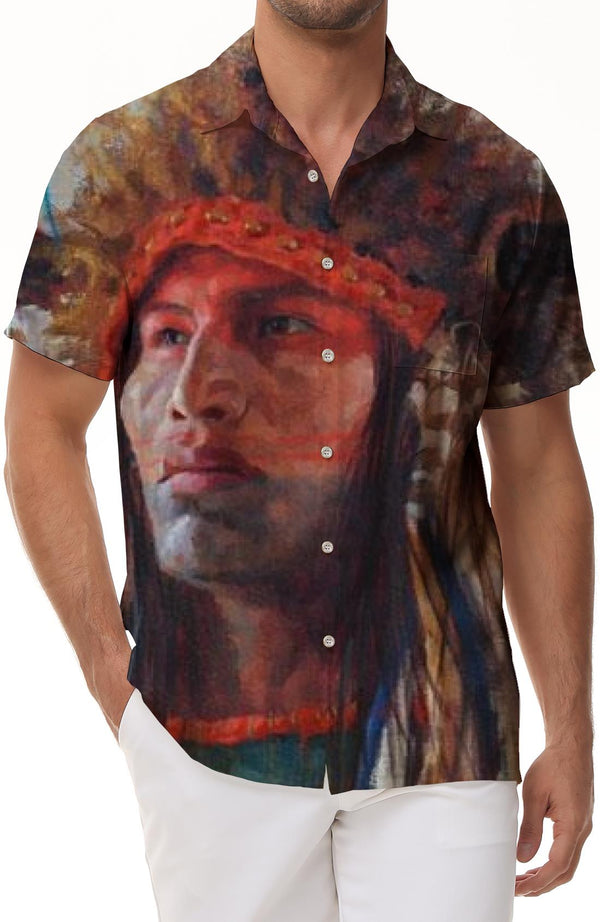 Indian shirts for men Native American short sleeves Novelty graffiti tops Casual art shirts cool Harajuku short sleeves 3d short sleeves