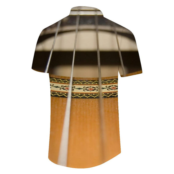
Guitar Retro Short Sleeve Shirt Size Fashion Hawaiian Short Sleeve Shirt Printed 3D Tropical Rainforest Daily Travel Short Sleeve Shirt Men's Casual
                