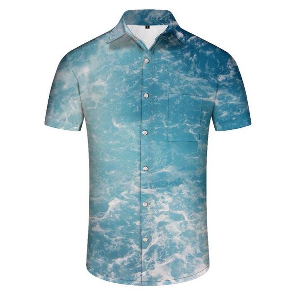 
Mens Printed Hawaiian Shirt Short Sleeve Casual Button Shirt Mens Summer Beach Short Sleeve
                