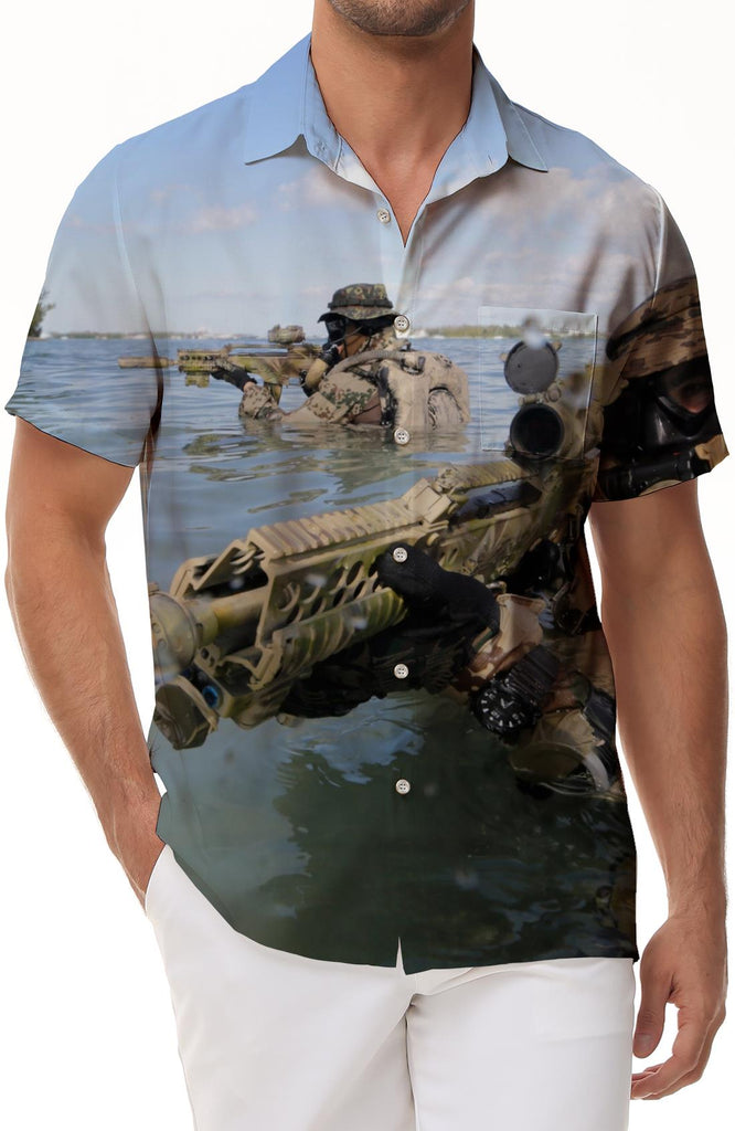 shirts Hawaiian shirts men's loose short sleeve shirts with pockets beach shirts casual shirts Hawaiian shirts lapel shirts business shirts tops stylish breathable