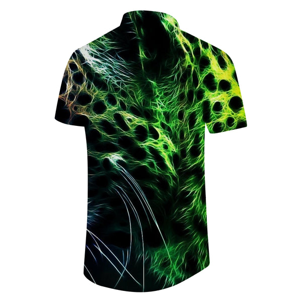
Men's Be A Tiger Hawaiian Beach Shirt 3D Printed Tiger Button Down Short Sleeve Shirt
                