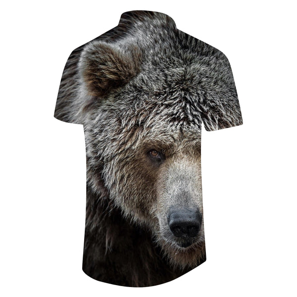 
Majestic Bear Print Camping Beach Shirt Tops Men's Casual Fashion Shirt Short Sleeve Regular Fit
                