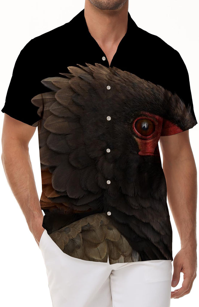 Men's Hawaiian Beach Shirt Animal Print Fun Button Shirt