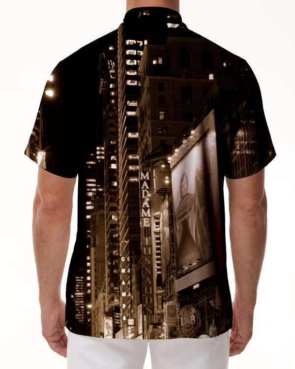 
Night Fashion New York City Men's Shirt Short Sleeve Casual Fashion Breathable Regular Style Lapel Design Boat Party Short Sleeve
                