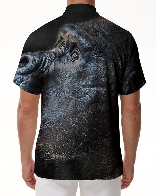 
Wild Mens Animal Lion Button Down Dress Shirt Summer Casual Short Sleeve Shirt for Office Travel Beach
                