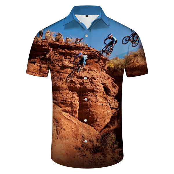 
Walkers at The Summit Men's Hawaiian Shirt Button Down Shirt Short Sleeve Casual Hawaiian Beach Short Sleeve
                