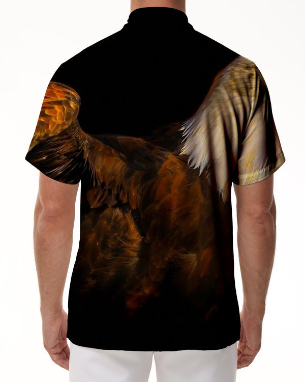 
Black Abstract Personalized Men's Casual Four Seasons Tropical Hawaiian Shirt Men's Casual Short Sleeve Seaside
                