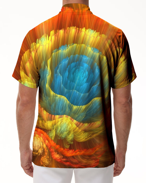 
Rainbow Vitality Peony Flower Art Design Hawaiian Shirt Men's Button Shirt Short Sleeve Casual Hawaiian Beach Shirt Short Sleeve
                