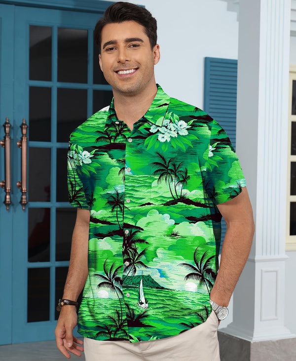 
Hawaiian Shit for Men Beach Summer Mens Buton Down Short Sleeve Shit Tropical Vacation Casual Clothes
                