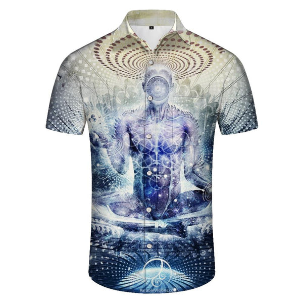 
Abstract line art casual loose men's short-sleeved shirt Hawaiian tropical four seasons short-sleeved shirt colorful
                