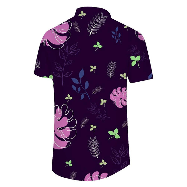 
3d digital printing summer beach shirt Hawaiian style pattern print collar short sleeve casual top
                