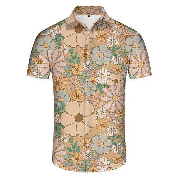 
Floral Pattern Style Hawaiian Shirt Men Short Sleeve Printed Beach Shirt Summer Button Top Casual Suitable for Vacation Travel Party
                