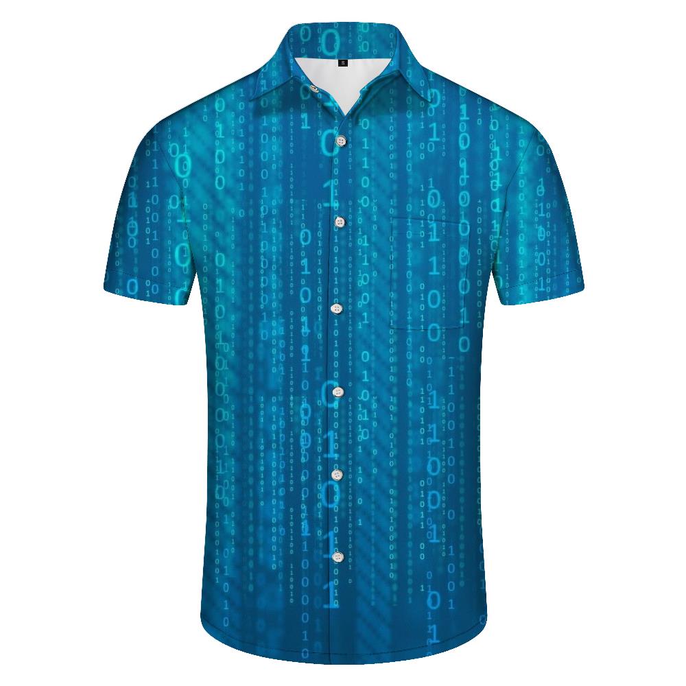 Fashionable Hawaiian Shirt Short Sleeve Summer Short Sleeve Floral Print Tropical Beach Vacation Men's Casual Loose Tops