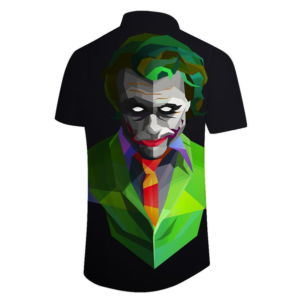 
Horror Movie Collar Short Sleeve Clown Fashion Men's Casual Tops Loose Everyday Hawaiian Short Sleeve Shirt
                