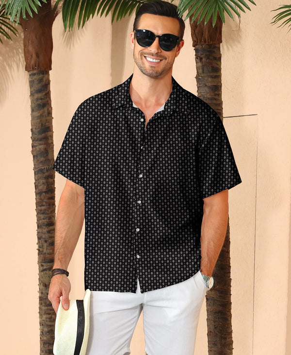 
Hawaiian Shit for Men Beach Summer Mens Buton Down Short Sleeve Shit Tropical Vacation Casual Clothes
                