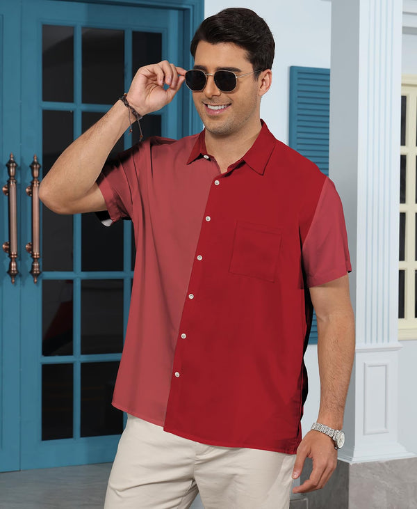 
Hawaiian Shit for Men Beach Summer Mens Buton Down Short Sleeve Shit Tropical Vacation Casual Clothes
                