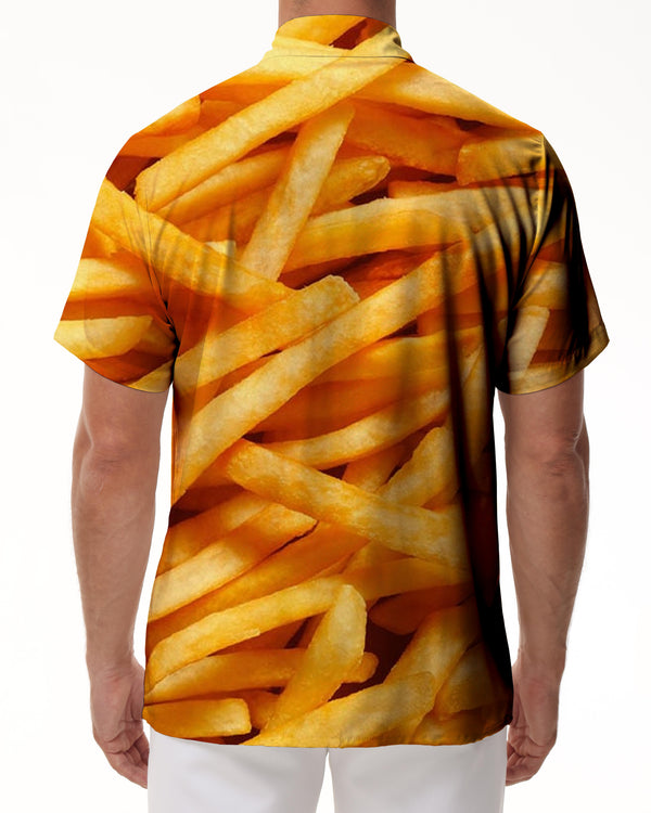 
McDonald's French Fries Men's Daily Street 3D Fashion French Fries Printed Casual Sportswear with Hamburger Sports
                