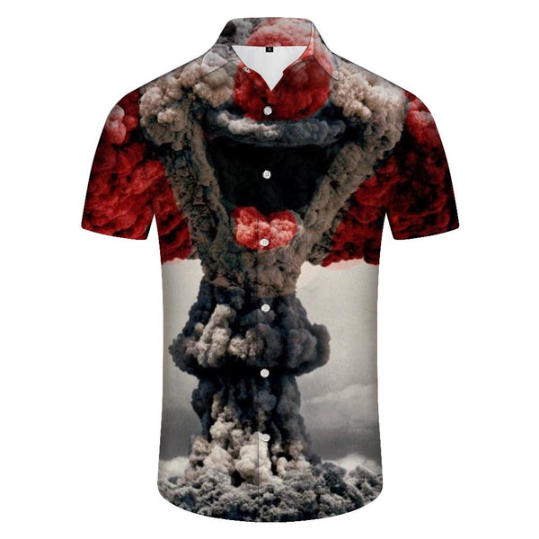 
Explosion Personalized Clown 3d Printed Shirt Men Street Short Sleeve Tropical Jungle Short Sleeve Shirt Lapel Button Loose Hawaiian Button Short Sleeve Shirt Rap
                