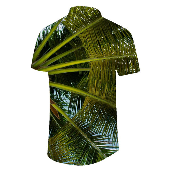 
Coconut Tree Seaside Men's Hawaiian Shirt Short Sleeve Casual Beach Vacation Fashion Shirt Clothing
                