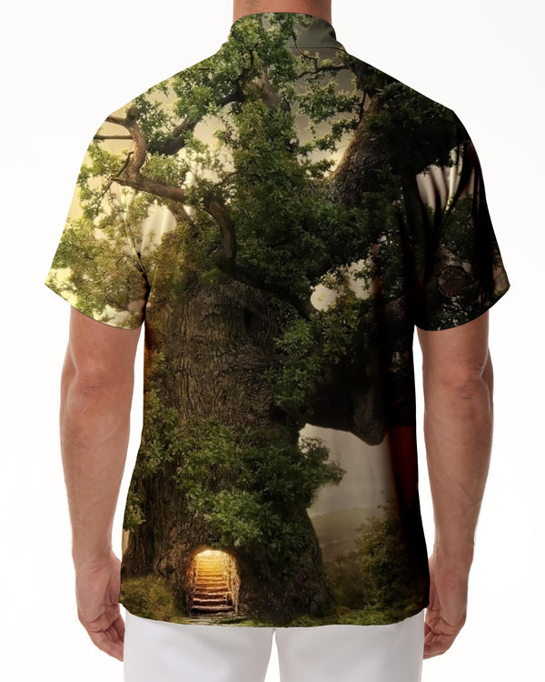 
3d printed pattern button short sleeves fashion fun Hawaii suitable for casual short sleeve shirts beach vacation
                