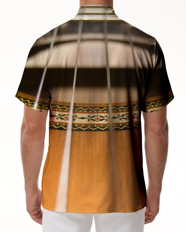 
Guitar Retro Short Sleeve Shirt Size Fashion Hawaiian Short Sleeve Shirt Printed 3D Tropical Rainforest Daily Travel Short Sleeve Shirt Men's Casual
                