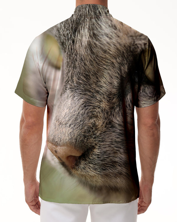 
3D digital printing animal cat fun funny men's daily casual loose simple short-sleeved shirt tropical fashion cool top
                