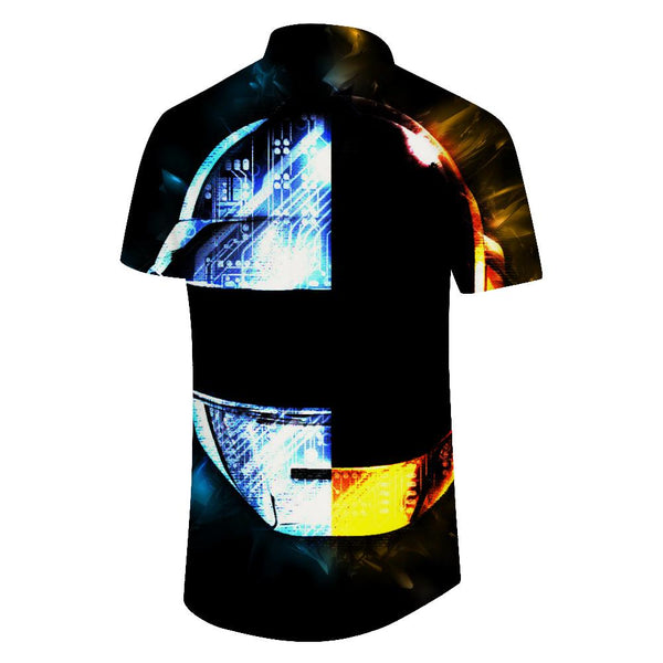 
Cool Helmet Men's Casual Loose Regular Fit Hawaiian Tropical Fun Fashion Hawaiian Shirt Tops
                